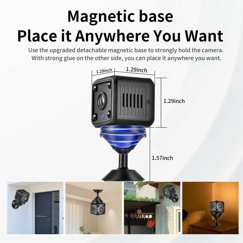 Mini WiFi Small Video 1080p HD Wireless Magnetic Security Camera， Mini Wirele... gallery