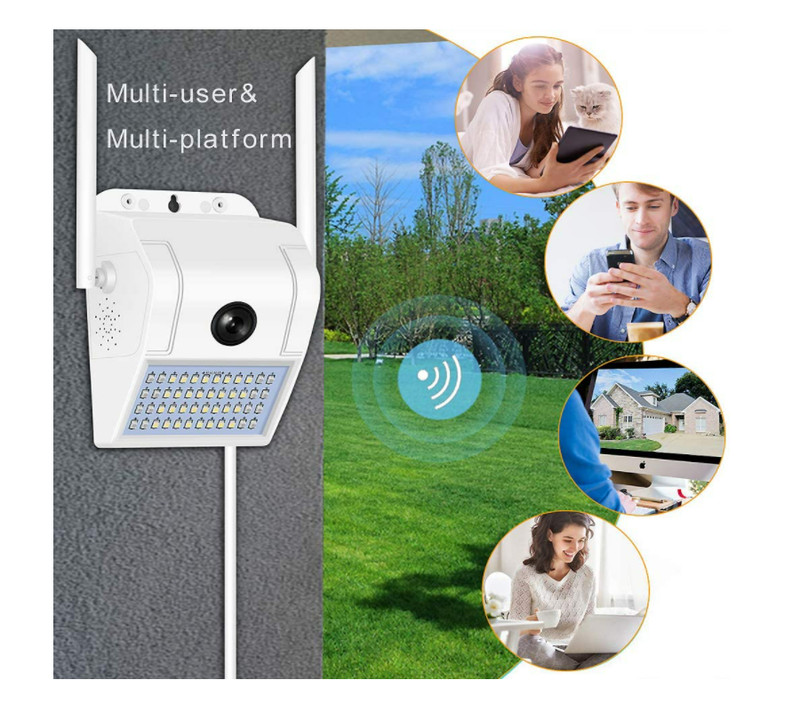 Camara De Seguridad Espia Solar Luses WIFI Inalambrica Para Casa Exterior HD gallery