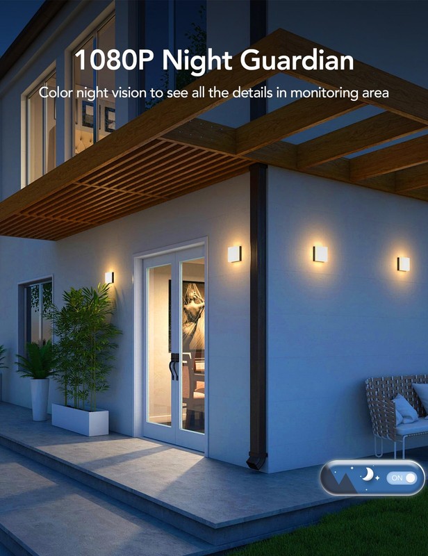 Solar Security Cameras Wireless Outdoor 2.4G WiFi, 360° View, Solar/Battery P... gallery