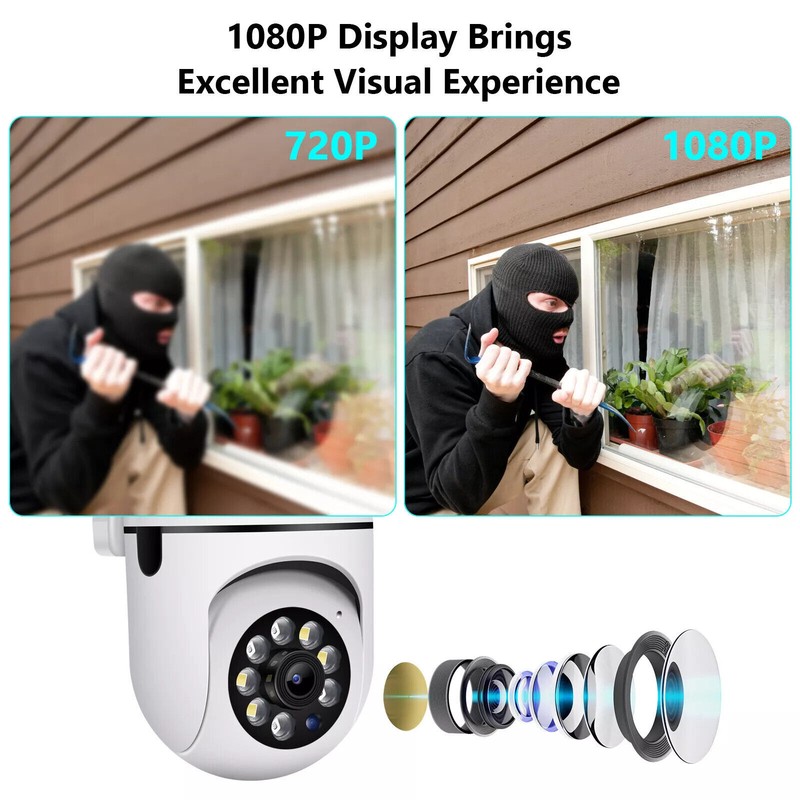 8x Wireless 5G WiFi Security Camera System Smart Outdoor Night Vision Cam 1080P gallery