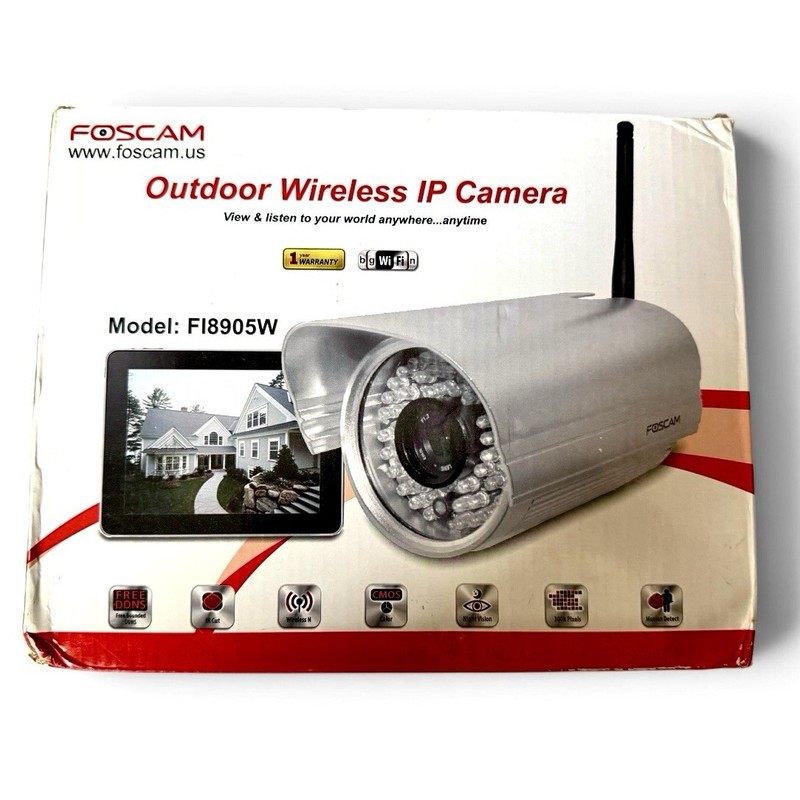 Foscam FI8905W Outdoor Wireless IP Camera Kit Wi-Fi CMOS w/ Night Vision 