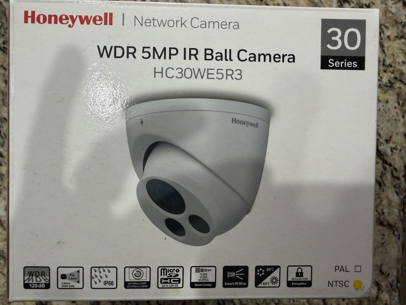 Honeywell Surveillance Camera HC30WE5R3 5MP WDR TDN IR Fixed Ball Camera gallery