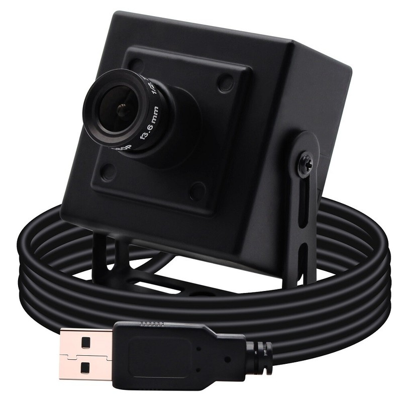 1.3MP Webcam Linux Android Windows Free Driver Monochrome USB Camera w/ 6mm Lens