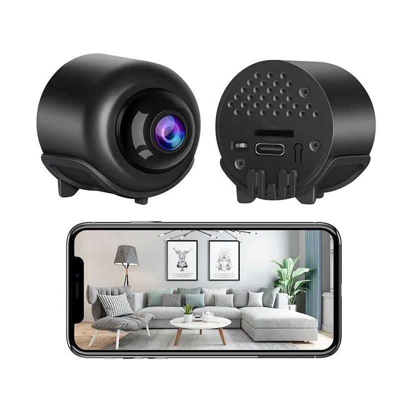 2PCS Mini WIFI Camera 1080P HD Night Vision Remote Monitoring Micro Baby Monitor gallery