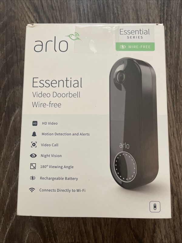 Arlo Essential Video Dorbell Wireless Security Camera