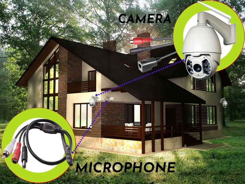 USA Sales Group CCTV Microphone Outdoor for Security Camera IP: Audio 2 Pack gallery