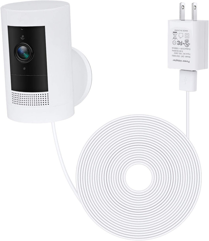 ALERTCAM Power Adapter for Ring Stick up Cam Battery(3Rd Gen), with 30Ft/9M