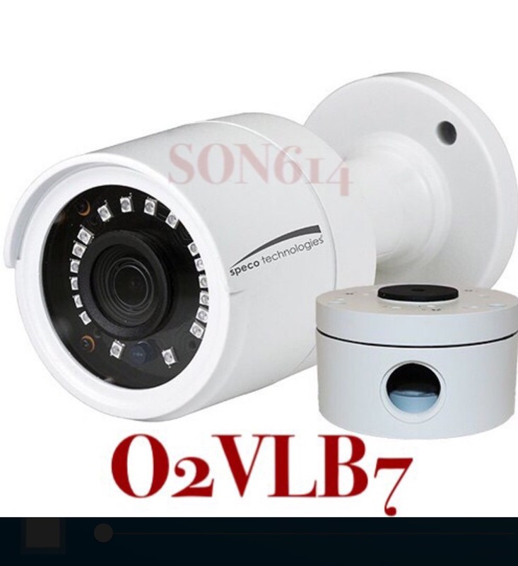 SPECO O2VLB7 Security IP Color Camera W/ 2MP 1080p 2.8mm 18IR TDN 12VDC PoE NEW!