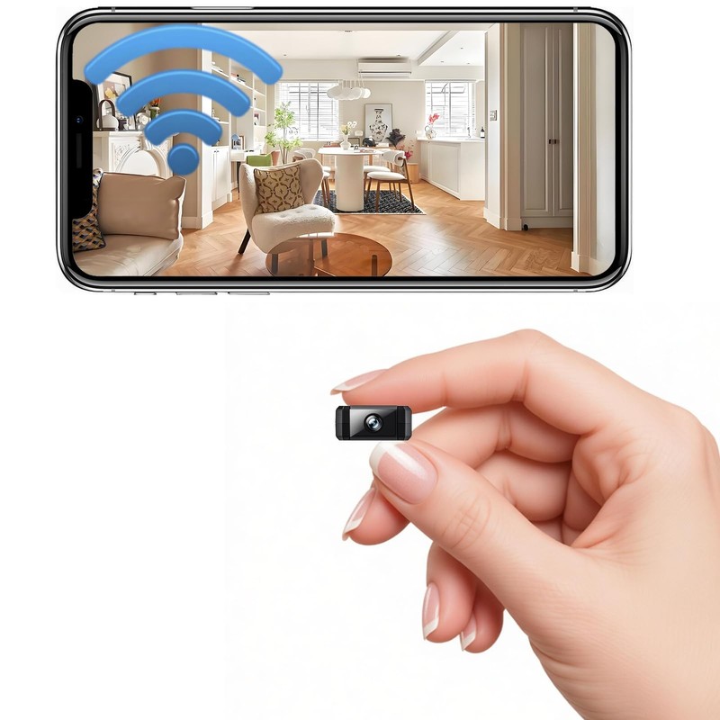 2026 Only 0.9 Inch 1080P Security Camera Mini Micro WiFi HD Cameras Home Indo…