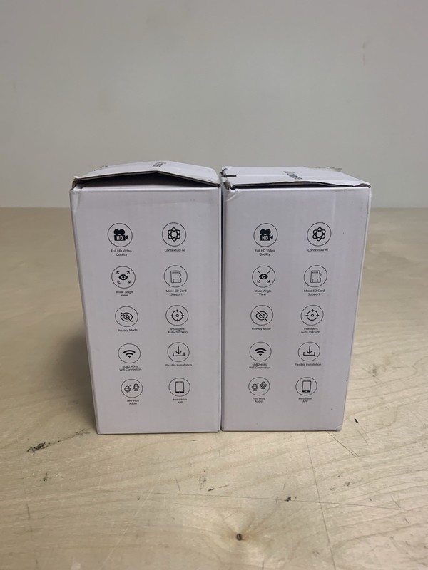Set of 2 Indoor Camera 5G&2.4G WiFi Cameras Home Security Instant 911 Alert Used gallery