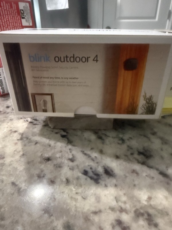 Blink Outdoor 4 (4th Gen) Battery-Powered Smart Security Add-On Camera- SEALED!