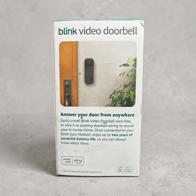Blink Wireless Video Doorbell 2nd Gen Newest Model Black HD, NEW/SEALED gallery