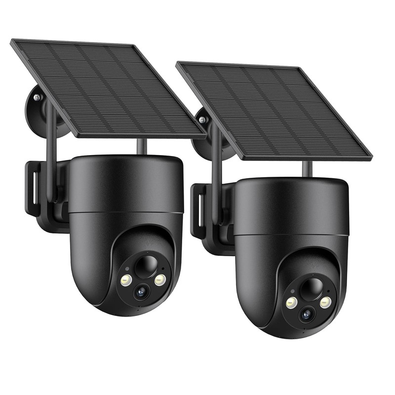 ELYSOO Solar Security Cameras Wireless Outdoor, 2.4GHz WiFi, 2K Color Night V…
