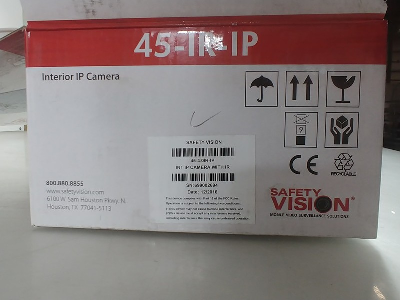 New SAFETYVISION 45-4.0IR-IP 45 SERIES INTERIOR CAMERA gallery