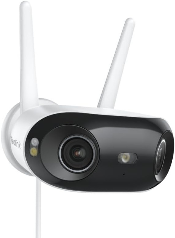 REOLINK 4K 8MP 180° Panoramic Security Camera with Dual-Lens, 2.4/5Ghz Dual-Band