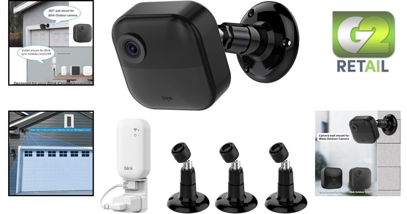 3-Pack Versatile Blink Outdoor Camera Mount - Perfect for Home Security Systems gallery