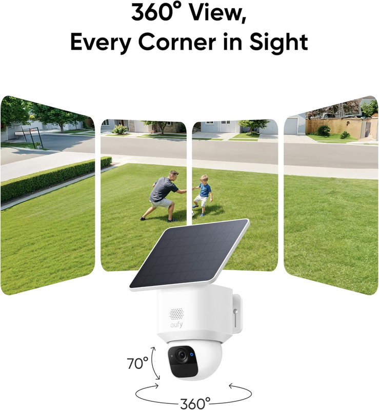 Eufy Security Solocam E30, Security Cameras Wireless Outdoor, Solar Camera Outdo gallery