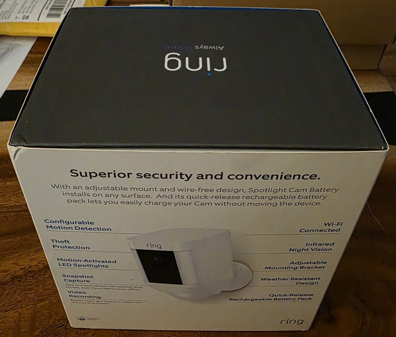 NEW Ring - Spotlight Cam - Wirefree Battery HD Security Camera Two-Way Talk WiFi gallery