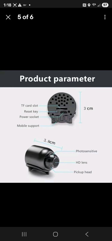 New X5 Mini Camera 1080P Clear Night Vision Lightweight Portable Premium Cam New gallery