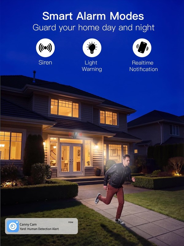 2.5K Security Camera Indoor Outdoor IP66 Night Vision AI Human Detection Audio gallery