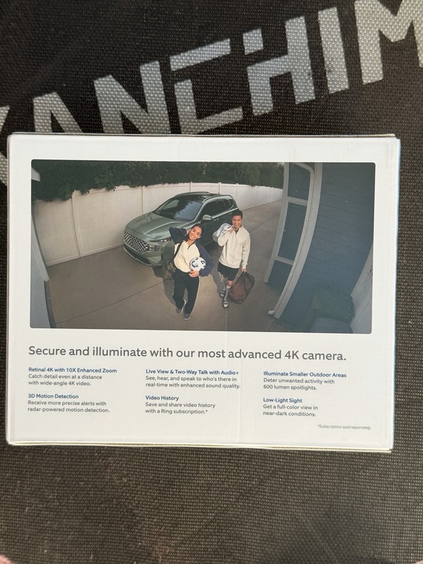 BRAND NEW Ring Spotlight Cam Pro Newest Model Retinal 4K Plug-In White 📹 gallery