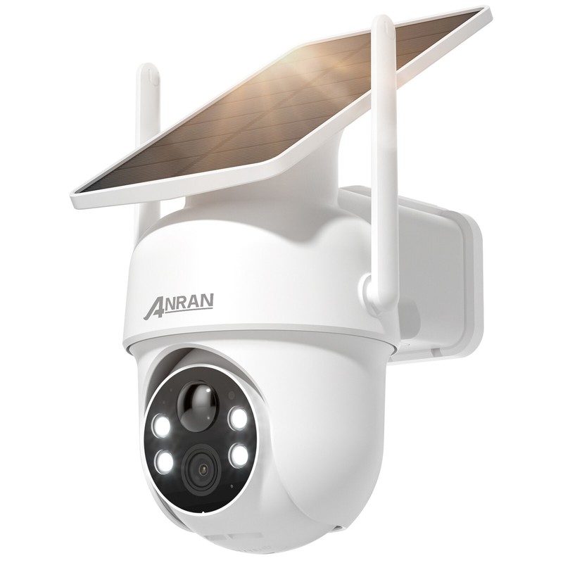 ANRAN 5MP Solar Battery Powered Security Camera WiFi Wireless System PTZ Outdoor