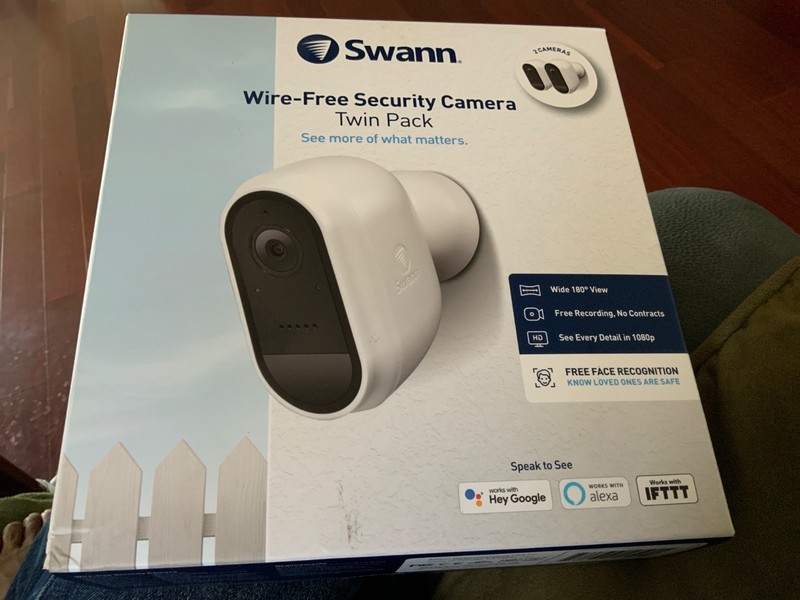 2 Pack! Swann Wire-free 1080p Security Battery Camera – White NEW