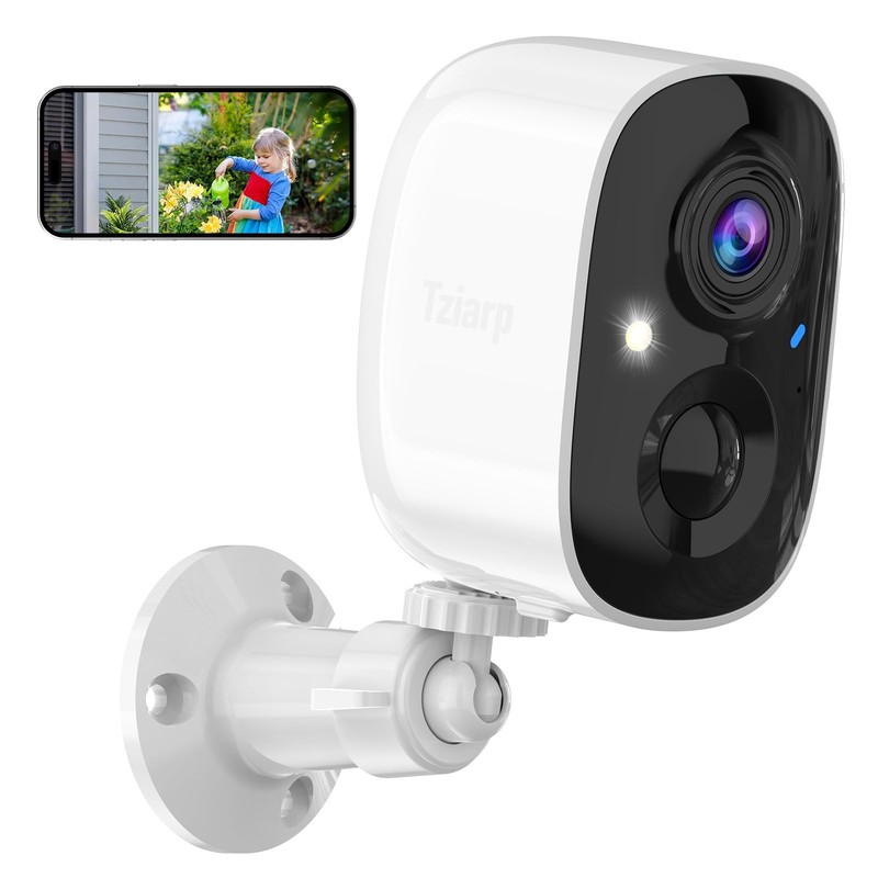 2K UHD Smart Wireless Security Camera Indoor/Outdoor,Battery Powered WiFi Cam...