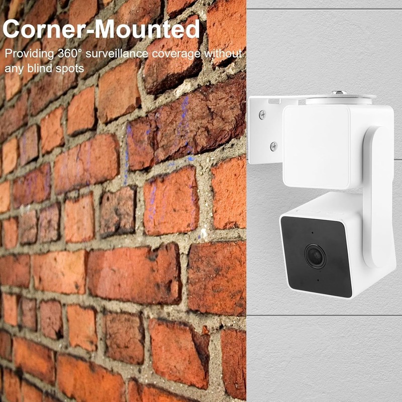 2-Pack Adhesive Wall Mount Bracket for Wyze Cam V3/V4/V2 - Easy Installation gallery