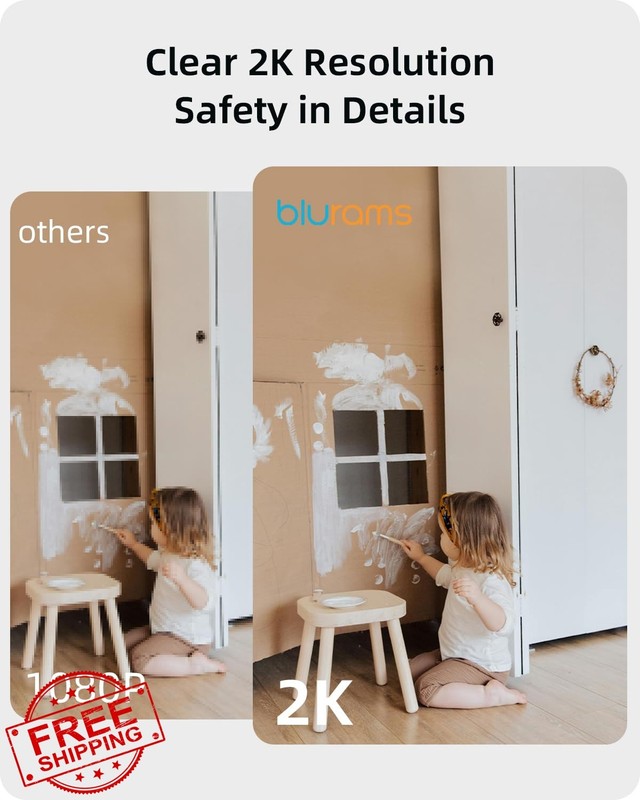 blurams 2K Security Camera White 1 Pack gallery