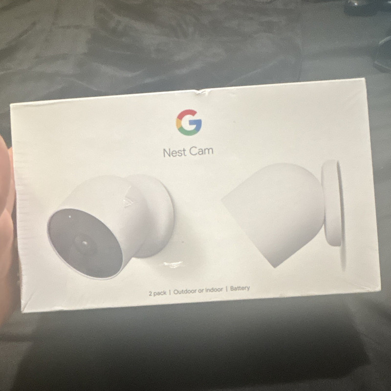 Google Nest Cam Battery 2-Pack 1080p Wireless Wi-Fi Indoor/Outdoor White