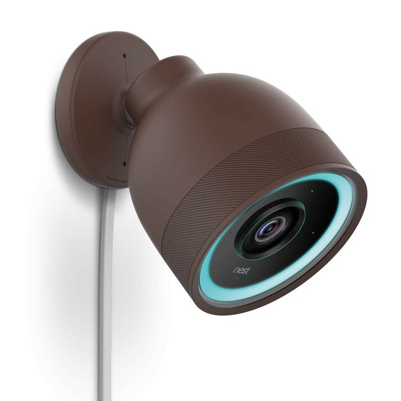 Nest Cam Cover – elago® Google Nest Cam IQ Outdoor Camera Cover [Dark Brown]