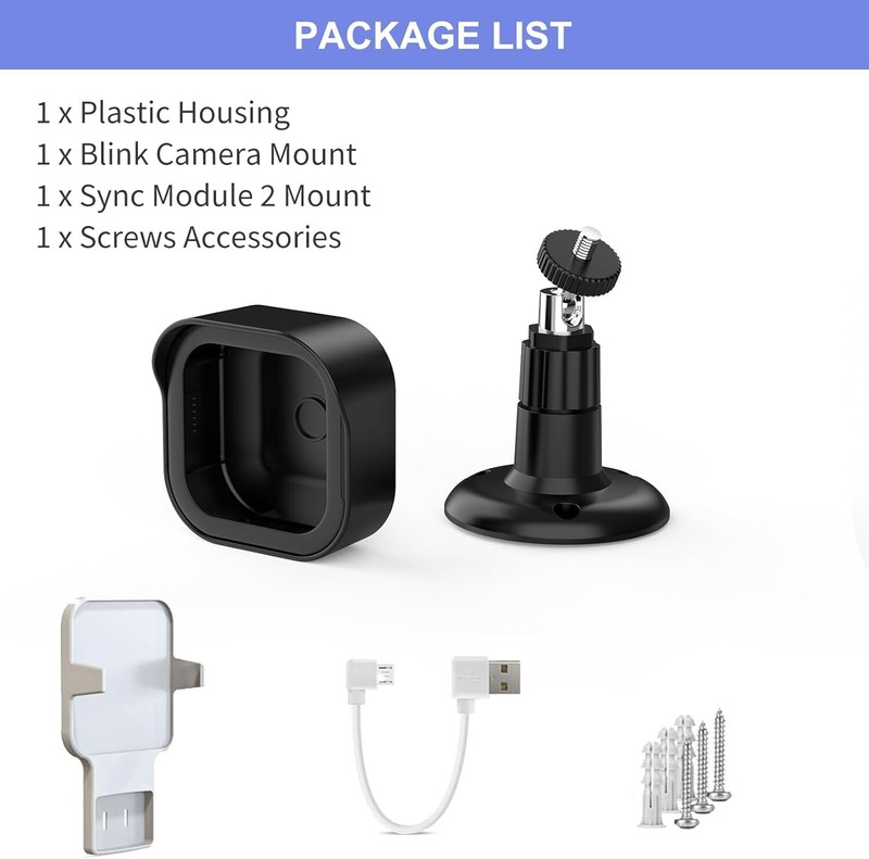 Blink Outdoor 4 (4th Gen) Wall Mount, Weatherproof Protective Cover and 360 Degr gallery