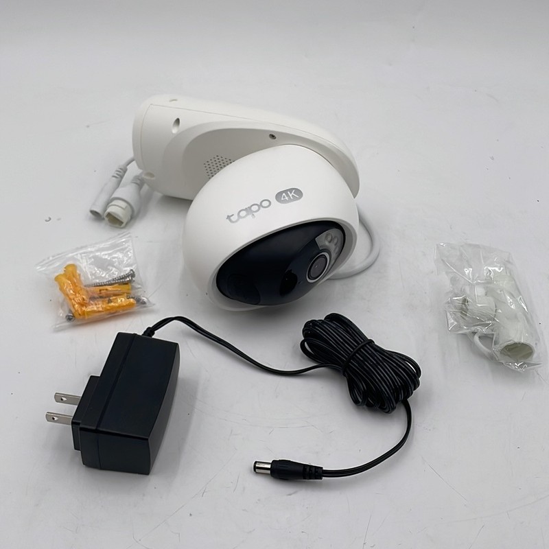 Tapo C560WS 4K 8MP Outdoor Pan/Tilt Security Camera, Wi-Fi, White