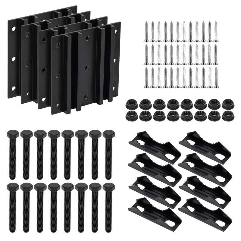 4 Pack 2.67" Pole Mounting Kit, Mast Mount Brackets for Outside Antenna, Stre... gallery