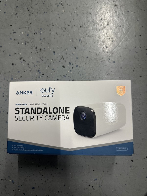 Eufy Cam Solo T8130X White Outdoor Security Camera with Night Vision and 1080p