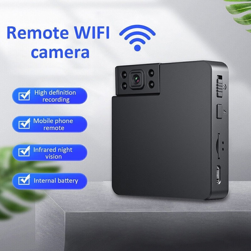 WiFi Mini Camera 180° Rotatable Wireless Camcorder IR Night Vision DVR HD 1080P gallery