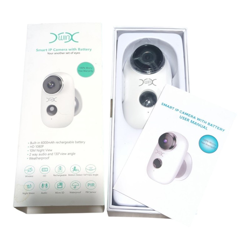 YXwin Wireless Outdoor/In Security Camera 1080HD 2 Way Audio Night View Battery gallery