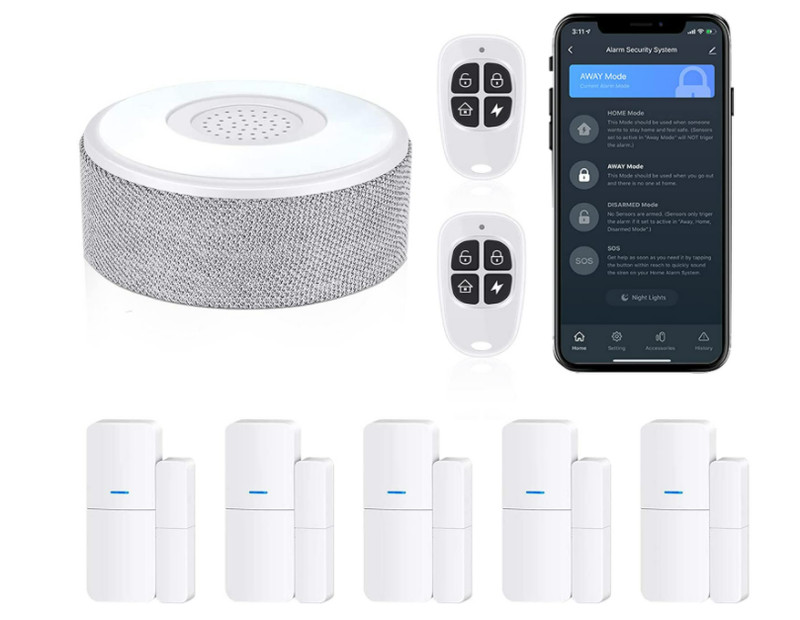 Sistema Kit De Alarmas Para Casa Seguridad Wifi Inalambricas Puertas Y Ventanas