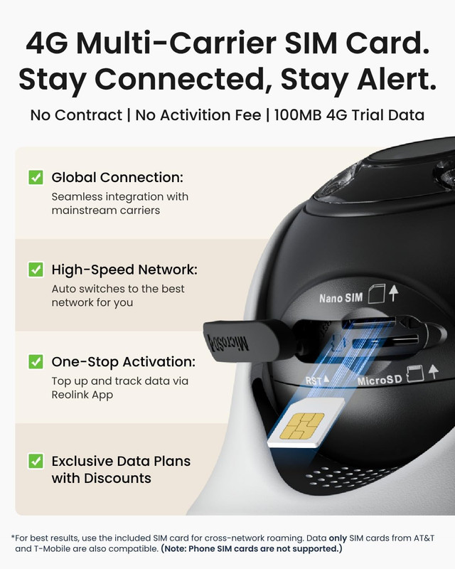REOLINK 4K LTE Cellular Security Camera Wireless Outdoor, 360° Smart Detection w gallery