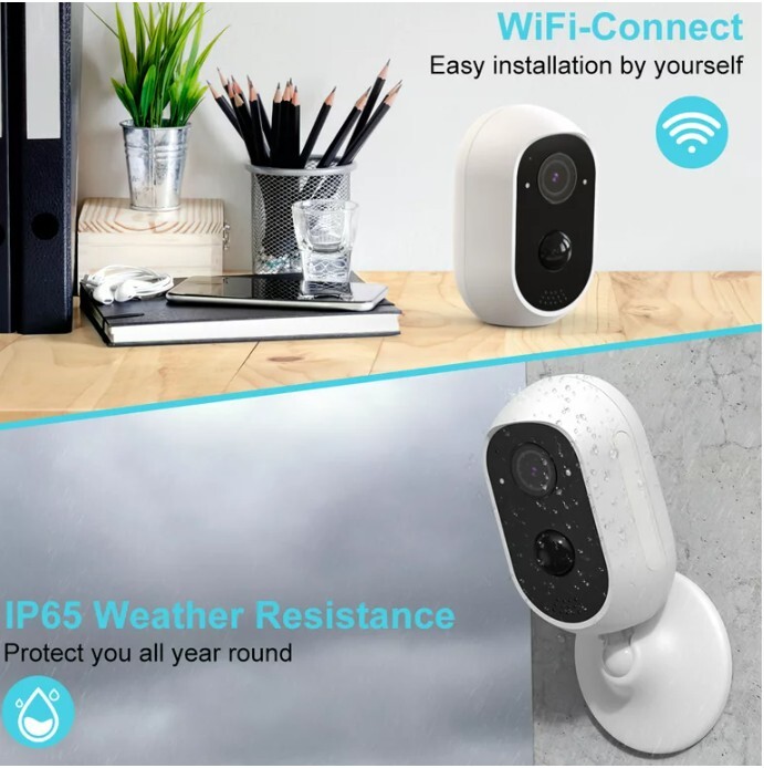 TOPVISION Wireless Security Camera, 2K WiFi Camera with Outdoor Night Vision, IP gallery