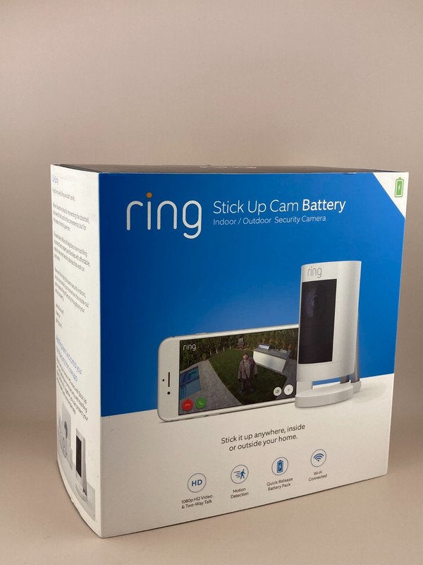 Ring Stick Up Indoor/Outdoor Wire Free Security Camera (8SS1S8-WEN0) Sealed Box