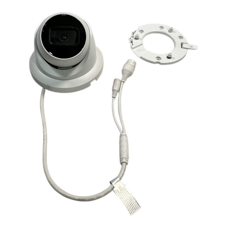 Security Surveillance Dome Camera with Mounting Bracket White CCTV System