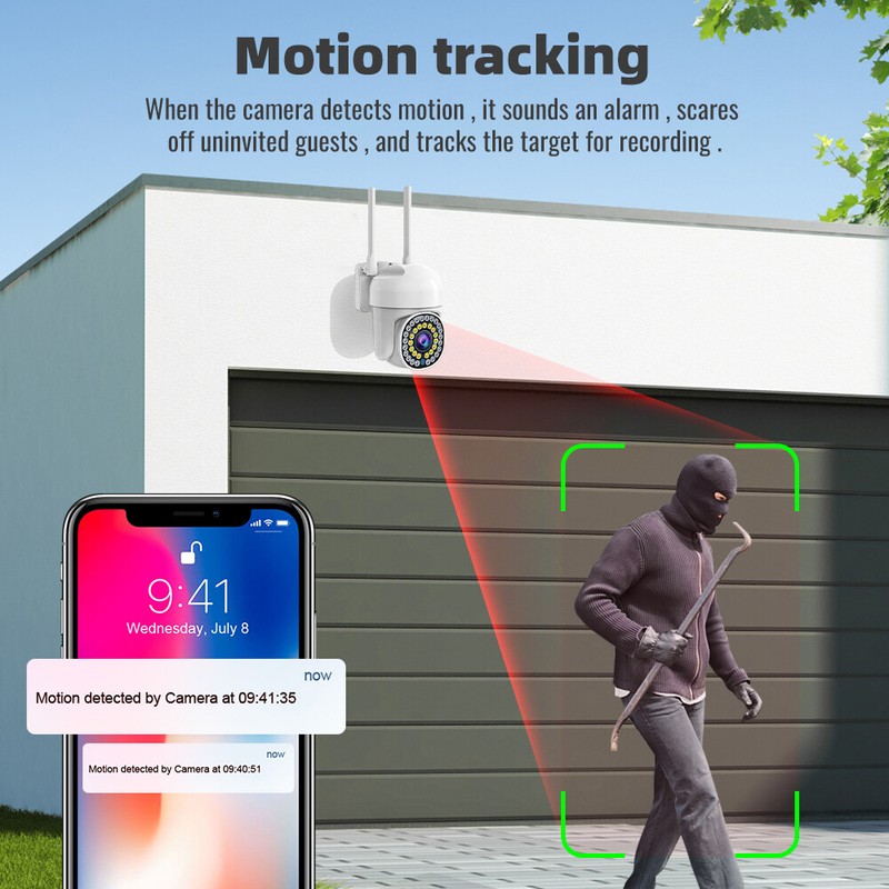 4x Wireless Security Camera System Smart Outdoor 5G Wifi Night Vision Cam 1080P gallery