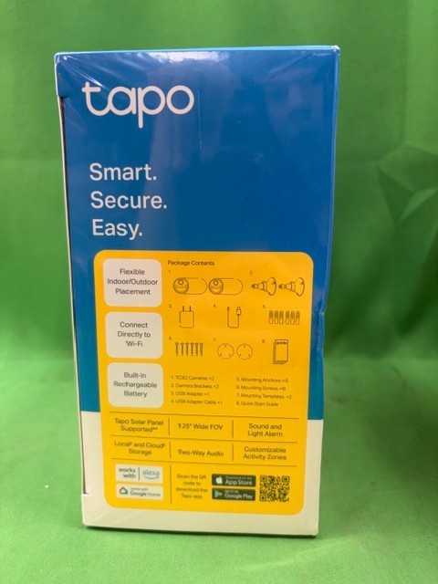 TP-LINK TAPO TC82 INDOOR/OUTDOOR SECURITY CAM KIT (E5) gallery