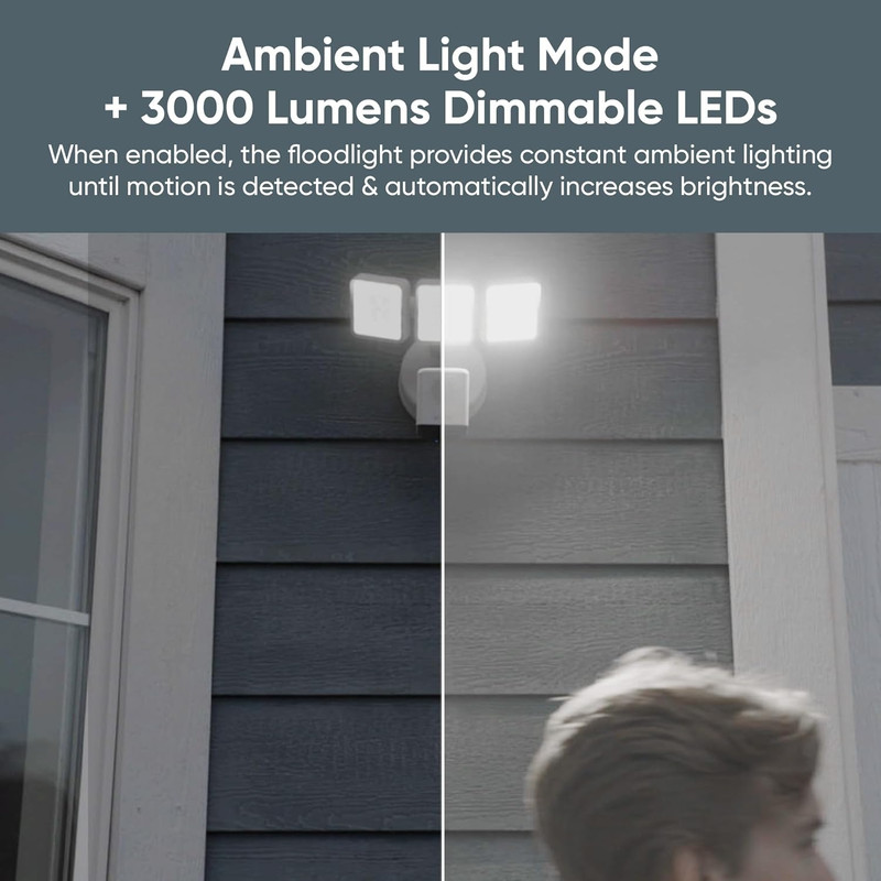 Floodlight Camera Pro, Pcmag Editors' Choice 3000-Lumen Leds, 2.5K HD Outdoor Se gallery