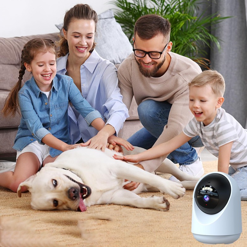 Pet Indoor with Laser 4MP 2.4/5GHz WiFi, 2.5k HD Cat with App, Night Vision &... gallery