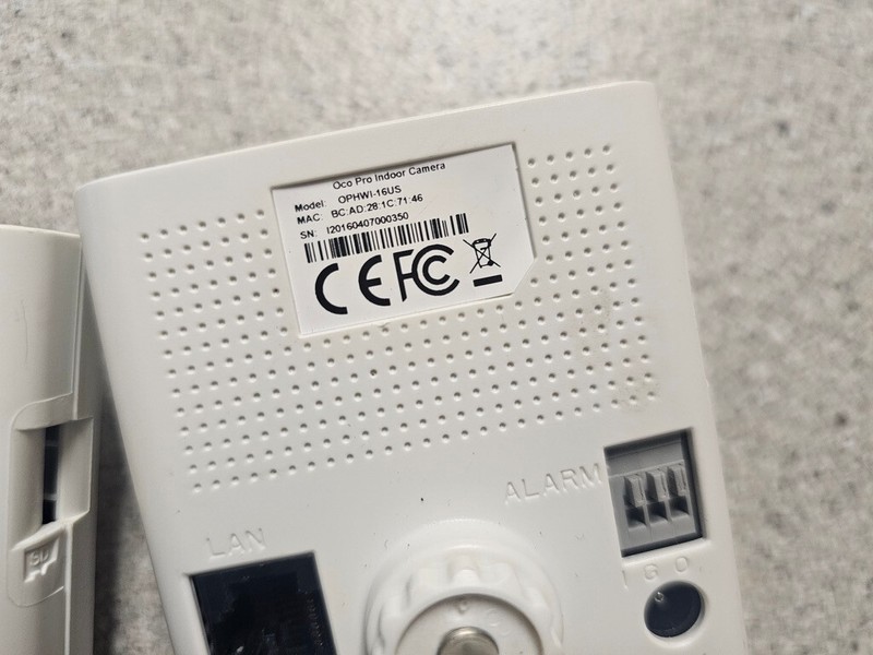 OCO Pro Indoor Camera. OPHWI-16US. WORKS gallery