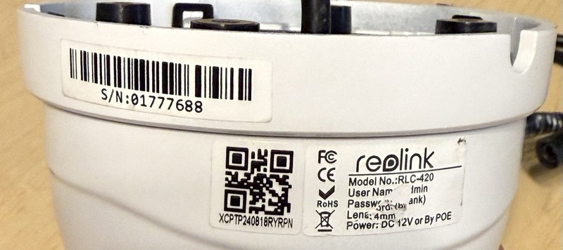 Reolink POE IP Fixed Dome Camera 5MP With Night Vision RLC-420-5MP gallery