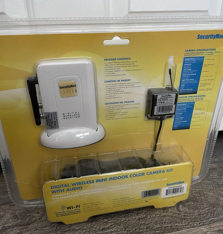 Securityman DigiminiAir Digital Wireless Mini Indoor Camera Kit with Audio gallery